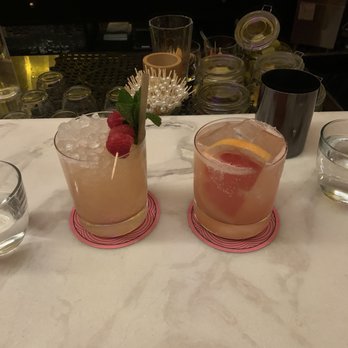 COTE Miami - Finesse (left) & Chan Chan (right) non-alcoholic cocktails - Korean Near Me - Miami, Florida COTE Miami - Finesse (left) & Chan Chan (right) non-alcoholic cocktails - Korean Near Me - Miami, Florida