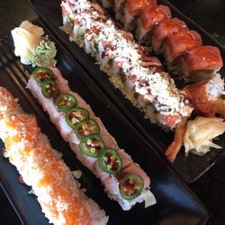 Tokyo Samurai - Firecracker roll, hamachi roll, samurai roll,  deep impact roll (maybe not in that order)