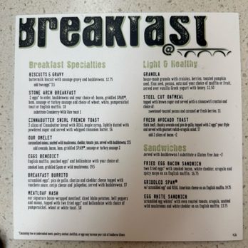 Stone Arch - Menú - American Near Me - St Paul, Minnesota