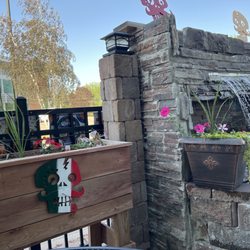 Los Habaneros - Outdoor Fountain on Porch outside.