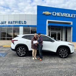 Jay Hatfield Chevrolet of Vinita - Sales consultant - Cheyenne helped a local customer into a NEW TRAX at Jay Hatfield Chevrolet in Vinita