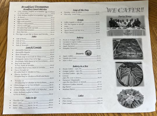 Menu photo 3 La Castellana Cafe Nogales, AZ