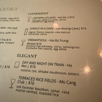 Bao Toan Kitchen & Bar - Cocktail menu - Vietnamese Near Me - Memphis, Tennessee