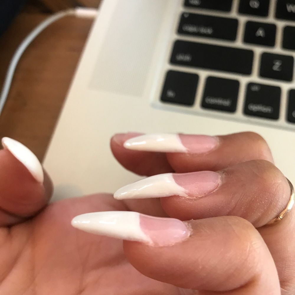 TLC Nail Lounge - The French tip is messy and the surface is not smooth. So uneven. - Nail Salons Near Me - Santa Barbara, California TLC Nail Lounge - The French tip is messy and the surface is not smooth. So uneven. - Nail Salons Near Me - Santa Barbara, California