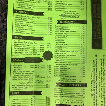Wings'n Things - Menu Feb 2018 - Fast Food Near Me - Pompano Beach, Florida