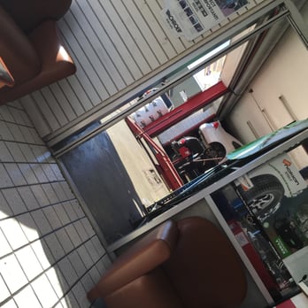 AMA Tires & Wheels - The waiting game, watching them work on my car. - Tires Near Me - San Mateo, California