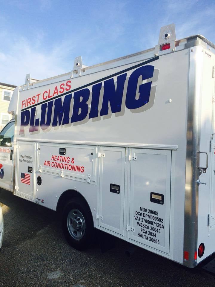 Slide of First Class Plumbing