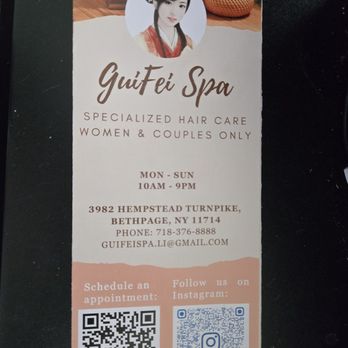 Guifei spa - Brochure - Reflexology Near Me - Bethpage, New York