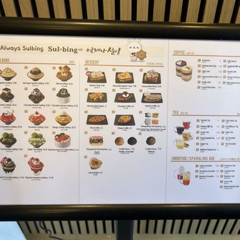 Sulbing Cafe - Menu - Cafes Near Me - Mountain View, California