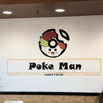 Poke Man - Painting at the front - Poke Near Me - Conroe, Texas