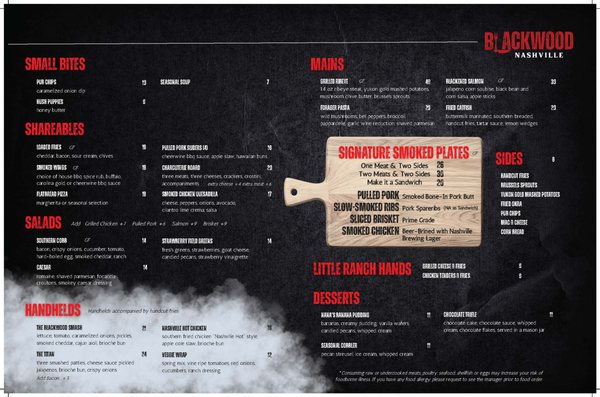 Menu photo 3 Blackwood Nashville, TN Menu photo 3 Blackwood Nashville, TN