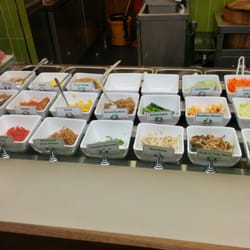 QQ Rice - Range of toppings. You can select 5 for each rice ball