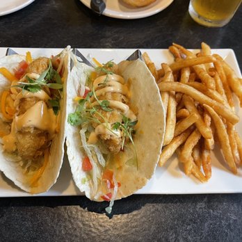 Beechwood Grill - Two Perch Tacos with Fries - Seafood Near Me - Holland, Michigan