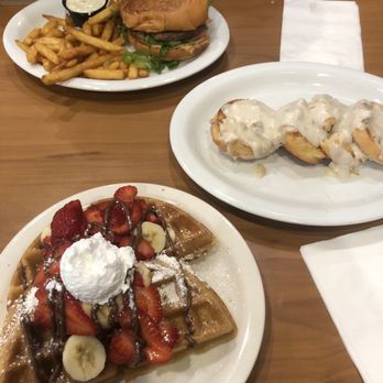 Loaded Cafe Restaurants Lawndale - Strawberry Banana Nutella Waffle - Burgers Near Me - Lawndale, California Loaded Cafe Restaurants Lawndale - Strawberry Banana Nutella Waffle - Burgers Near Me - Lawndale, California