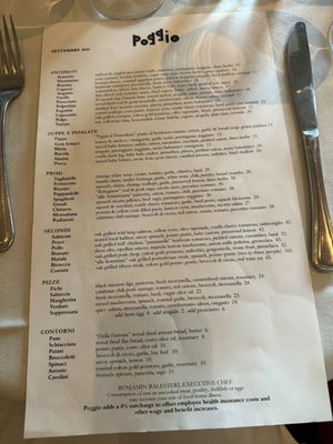 Menu photo 2 Poggio Trattoria Sausalito, CA