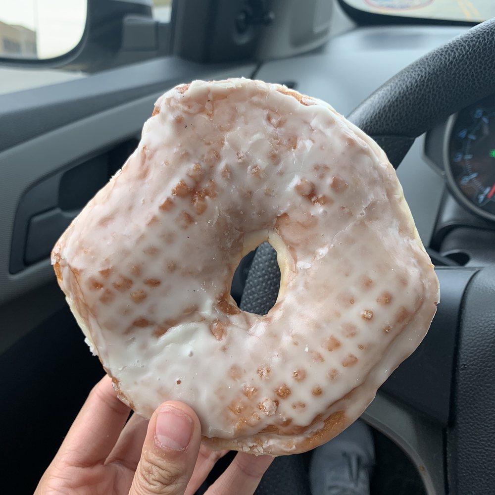 Riverside Bake Shop - Glazed donut- so big but it was dense and chewy - Bakeries Near Me - Mchenry, Illinois Riverside Bake Shop - Glazed donut- so big but it was dense and chewy - Bakeries Near Me - Mchenry, Illinois