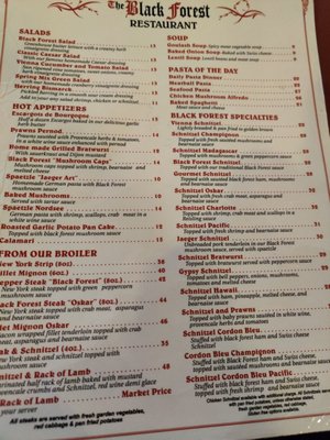 Menu photo 5 Black Forest Restaurant Harrison Hot Springs, BC Menu photo 5 Black Forest Restaurant Harrison Hot Springs, BC