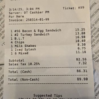Tony's Donut House - Receipt - Coffee & Tea Near Me - Baldwin Park, California Tony's Donut House - Receipt - Coffee & Tea Near Me - Baldwin Park, California