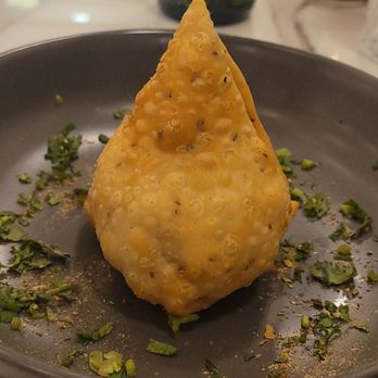 Naan & Curry - Samosas come in an order of two but my boyfriend couldn't wait to eat his - Indian Near Me - Henderson, Nevada Naan & Curry - Samosas come in an order of two but my boyfriend couldn't wait to eat his - Indian Near Me - Henderson, Nevada