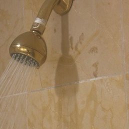 The "fancy" shower head The "fancy" shower head