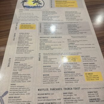 Benedict's Restaurant - Menu - Breakfast & Brunch Near Me - Largo, Florida Benedict's Restaurant - Menu - Breakfast & Brunch Near Me - Largo, Florida