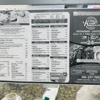 Luis Galindo's Latin American 2 - the menu - Cuban Near Me - Miami, Florida