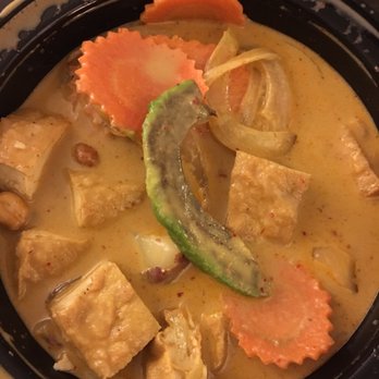 Thai Terminal - Massaman tofu curry with one tiny sliver of rotten avocado on top. - Thai Near Me - New York, New York Thai Terminal - Massaman tofu curry with one tiny sliver of rotten avocado on top. - Thai Near Me - New York, New York