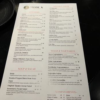 Mode X Tequila Bistro - Menu - Cocktail Bars Near Me - Beavercreek, Ohio Mode X Tequila Bistro - Menu - Cocktail Bars Near Me - Beavercreek, Ohio