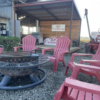 TMK Creamery - Fire pit and seating - Cheese Shops Near Me - Canby, Oregon TMK Creamery - Fire pit and seating - Cheese Shops Near Me - Canby, Oregon