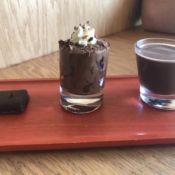 Chokolà - Tasting Trio- Passion Fruit Chocolate, Madagascar Mousse, & Lavender Sipping Chocolate - Chocolatiers & Shops Near Me - Taos, New Mexico Chokolà - Tasting Trio- Passion Fruit Chocolate, Madagascar Mousse, & Lavender Sipping Chocolate - Chocolatiers & Shops Near Me - Taos, New Mexico