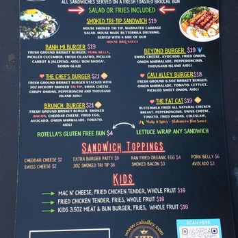 Cali Alley - Menu - Comfort Food Near Me - Berkeley, California