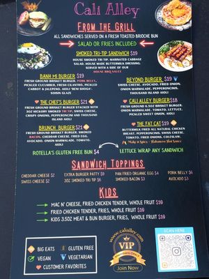 Menu photo 2 Cali Alley Berkeley, CA