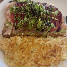 Avo Lox with hash browns Avo Lox with hash browns