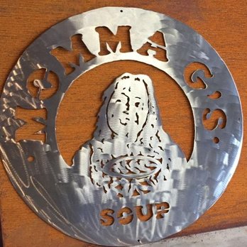 Momma G's Soup - Momma G's Steel cut out sign - Sandwiches Near Me - Troutdale, Oregon Momma G's Soup - Momma G's Steel cut out sign - Sandwiches Near Me - Troutdale, Oregon
