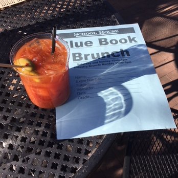 School House Kitchen & Libations - Bloody Mary in a beaker! - New American Near Me - Arvada, Colorado