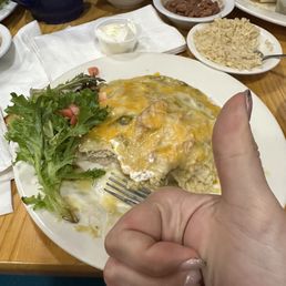 Creamy Chicken Enchilada Plate