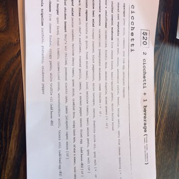 Bacari GDL - The cicchetti lunch special - Mediterranean Near Me - Glendale, California
