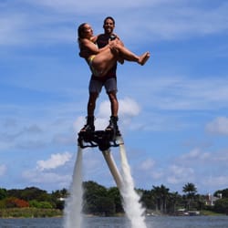 Palm Beach Hydroflight - I don't think she knew what Gil meant when he offered her a lift =)