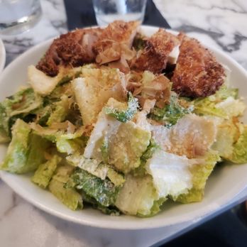 The Peached Tortilla - Asian Caesar with chicken katsu - Asian Fusion Near Me - Austin, Texas