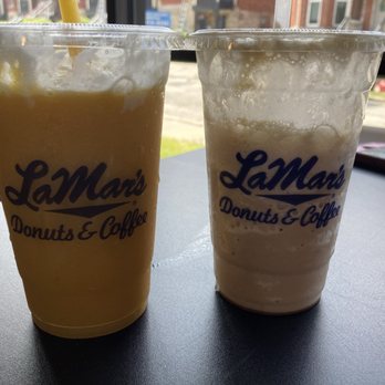 LaMar's Donuts and Coffee - Mango smoothie and caramel Siberian frozen chiller - Donuts Near Me - Kansas City, Missouri LaMar's Donuts and Coffee - Mango smoothie and caramel Siberian frozen chiller - Donuts Near Me - Kansas City, Missouri