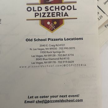 Old School Pizzeria - Pizza Near Me - North Las Vegas, Nevada Old School Pizzeria - Pizza Near Me - North Las Vegas, Nevada