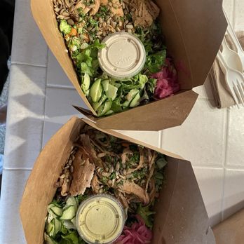 Ben's Fast Food - Chicken Mixed Bowl and Pork Shoulder Mixed Bowl - New American Near Me - Anaheim, California Ben's Fast Food - Chicken Mixed Bowl and Pork Shoulder Mixed Bowl - New American Near Me - Anaheim, California