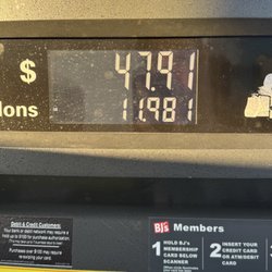 BJ's Gas Station - 10/19/2026, two years ago would've been $20 cheaper.