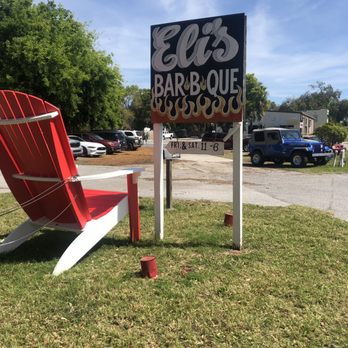 Eli's Bar B Que - Sign - Barbeque Near Me - Dunedin, Florida