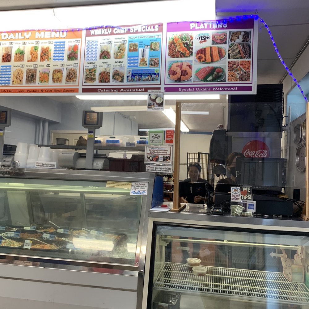 Fresh Catch - Older lady who sucked on her fingers as she was preparing orders. - Hawaiian Near Me - Honolulu, Hawaii Fresh Catch - Older lady who sucked on her fingers as she was preparing orders. - Hawaiian Near Me - Honolulu, Hawaii