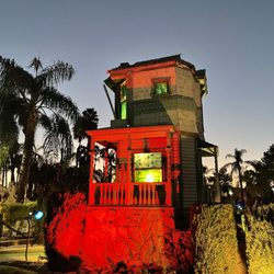 Castle Park - Side view of haunted house in mini golf course