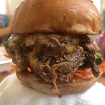 Curbside Kitchen - Good portion of Pulled Pork Banh mi - Food Trucks Near Me - San Pablo, California Curbside Kitchen - Good portion of Pulled Pork Banh mi - Food Trucks Near Me - San Pablo, California