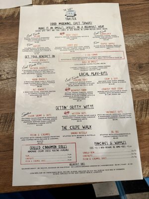 Menu photo 1 The Lazy Toaster East Tawas, MI Menu photo 1 The Lazy Toaster East Tawas, MI