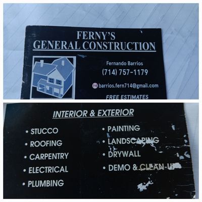 Fernys Handyman Services And Maintenance