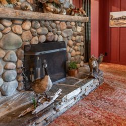The Brown Swan - Dining Room Fireplace